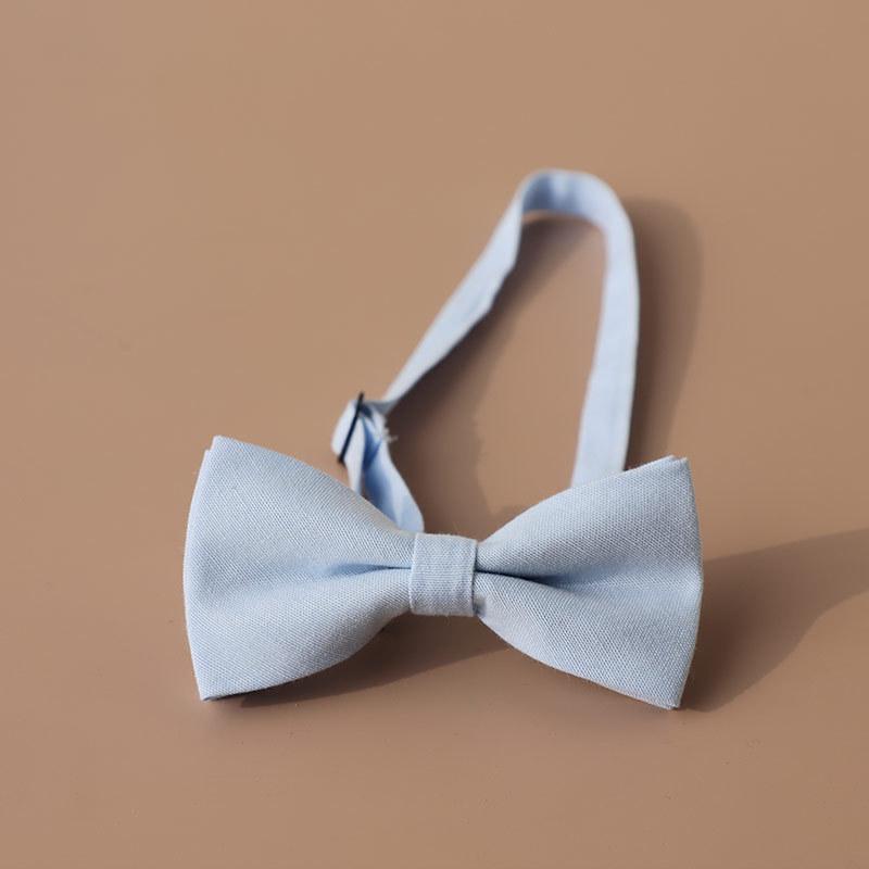 New Cotton Bow tie Kids Bow ties Boy Girls Bow knot Adult Solid Color Bow Ties Cravats Party Bowties For Children Gifts