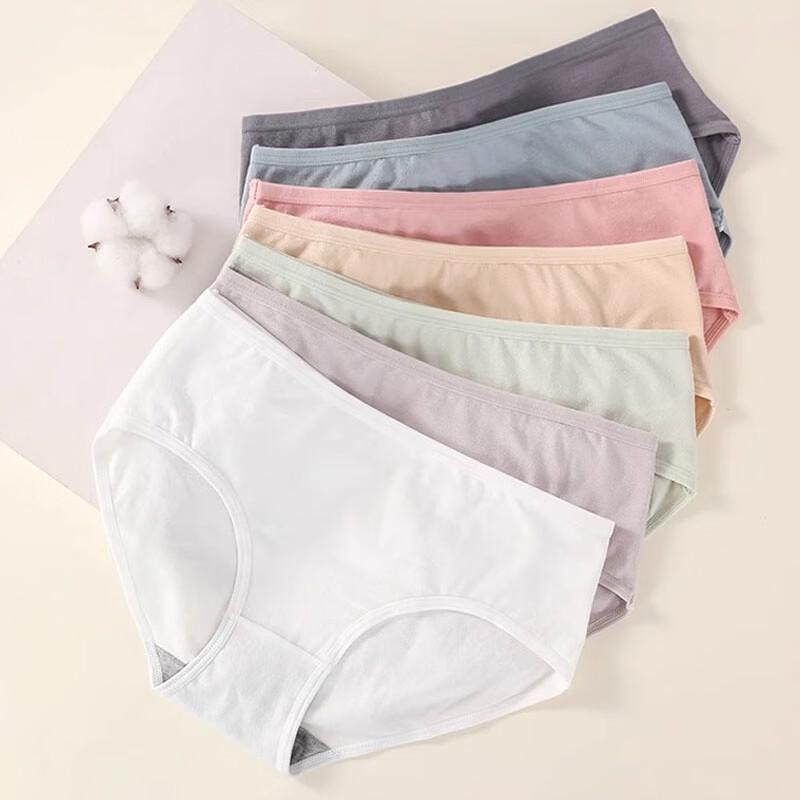 Langsha Women s 4-Pack Pure Cotton Antibacterial Briefs M