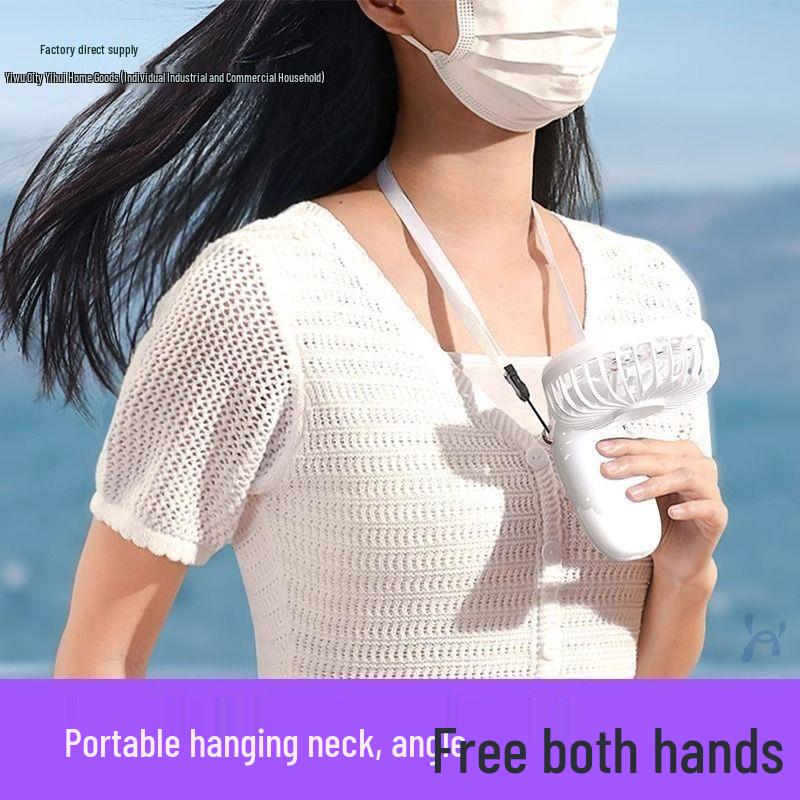 2025 Foldable Neck-Hanging Portable Mini USB Fan - Silent and Compact
