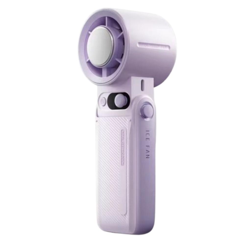 

199 скоростей ветра Портативный ручной вентилятор Мини турбо-вентилятор Высокоскоростной электрический вентилятор Кемпинг фиолетовый