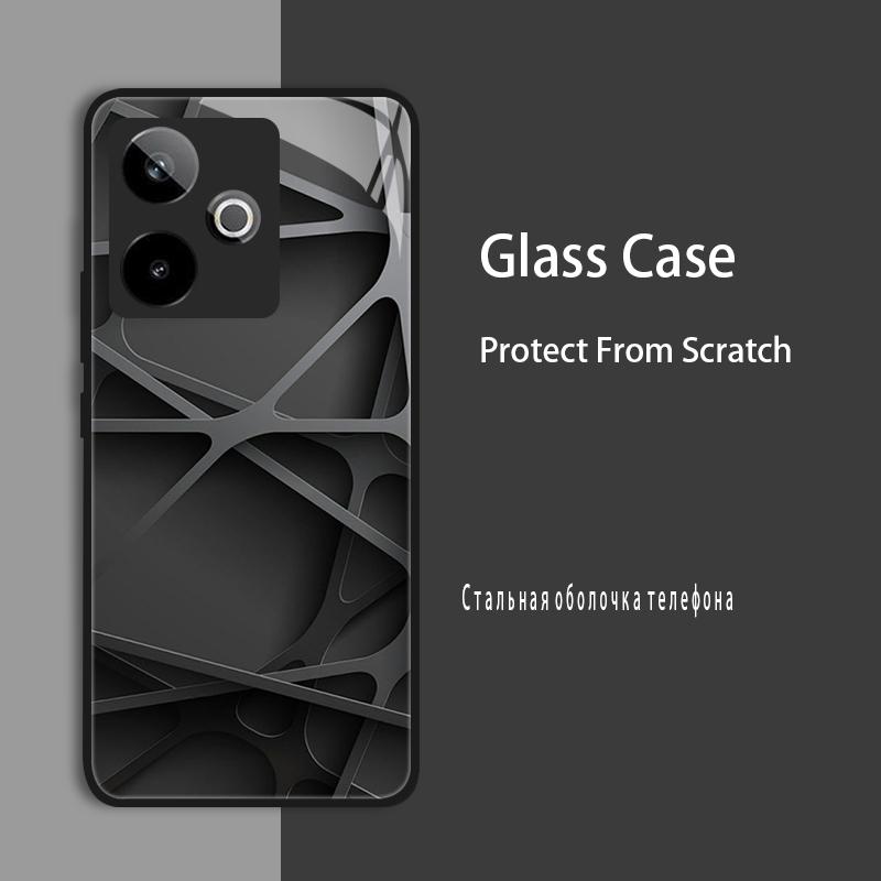 Etui na Realme GT7 5G RMX5061 Etui ze szkła hartowanego Twarda obudowa Dla Realme GT 7 Pro GT7 T RealmeGT 7T Etui ochronne Luksusowa Capa