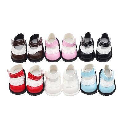 Lace Mini Shoes 20cm Adhesive Shoes Mini Doll Dressing  Cotton Doll