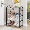 4-Tier Shoe Rack Versatile Storage Organizer Large Capacity Sturdy Construction Simple Installation Entryway Bedroom Shoe Shelf