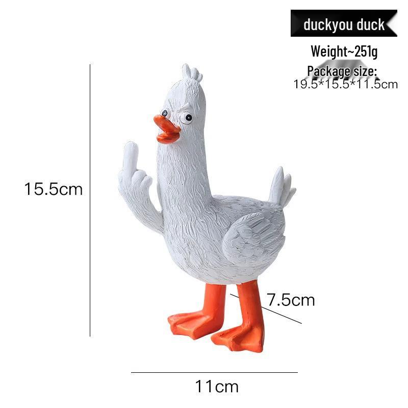 

Newcomer 5 Yuan Off: Funny Resin Duck Desk Ornament – A Quirky Gift for Friends & Classmates