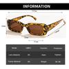 2pcs Fashion Sunglasses Classic Retro Square Women Brand Vintage Travel Small Rectangle Sun Glasses Female Eyewear Anti-Glare