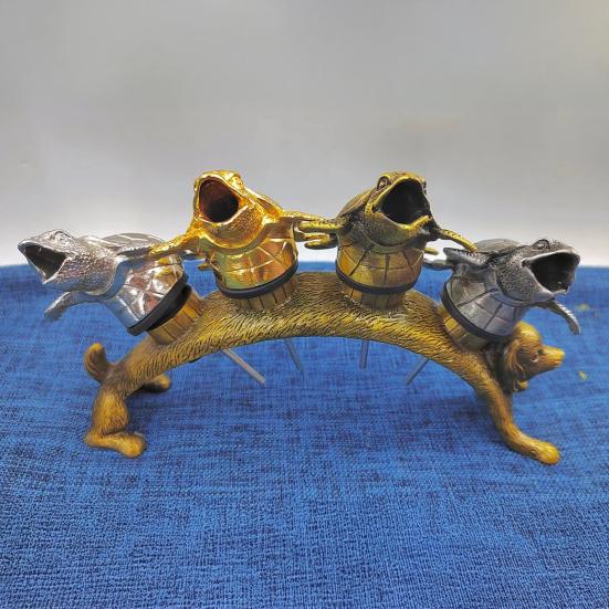 Turtle Wine Pourer Metal Decanter Spout with Drip-Free Design Elegant Bar Accessory