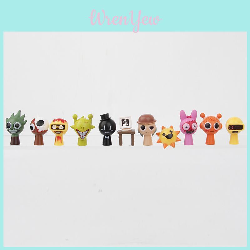 Figuritas Sprunki Box de Material PVC para Niños Coleccionables de Exhibición