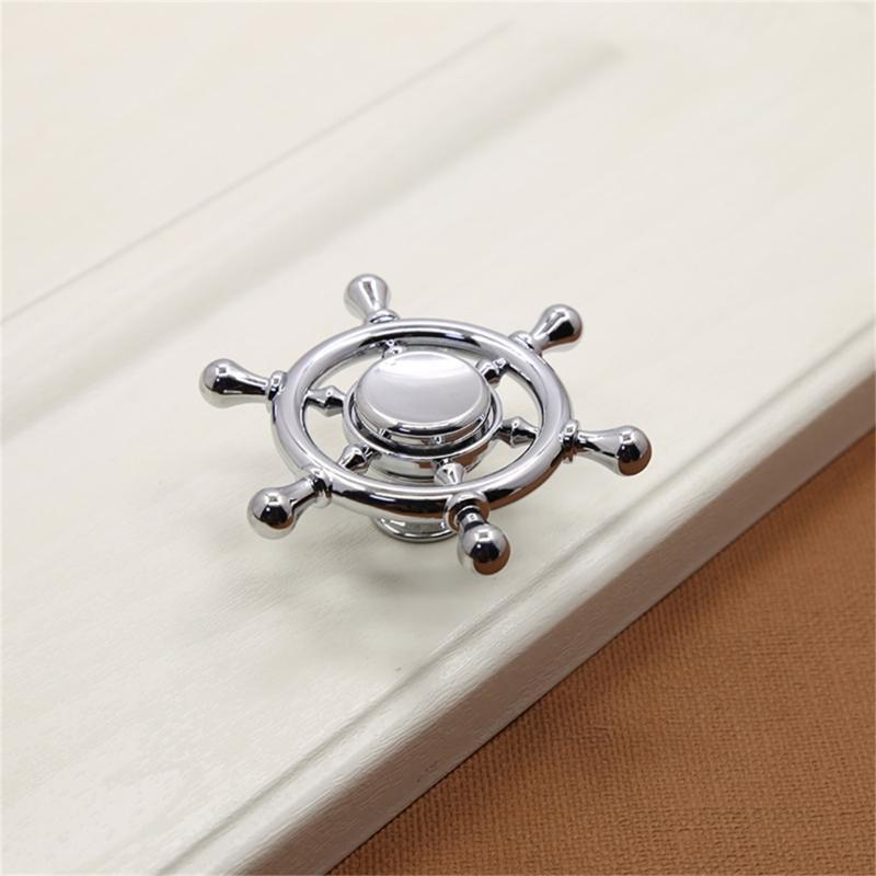 Drawer Pulls Dressers Knob Cupboard Handle Rotating Wheel Bedside Cabinet Pull