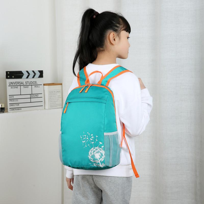 Foldable Dandelion Pattern Portable Childrens Schoolbag Backpack Travel Bag