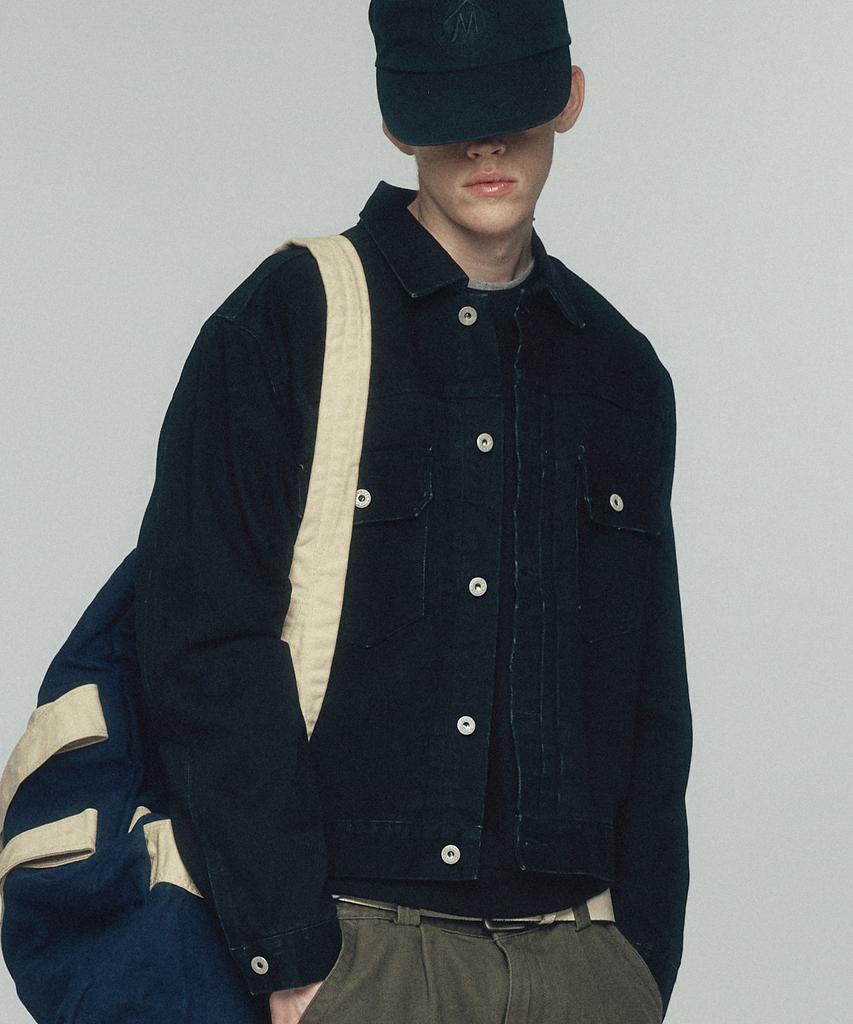 LEIRE Washed Denim Trucker Jacket [Washed Black]