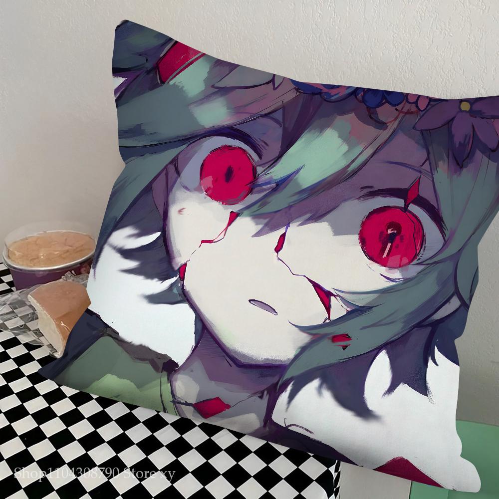 Anime Omori Duża poszewka na poduszkę do gry Kwadratowa poduszka Sypialnia Sofa Komfortowa poduszka do wypoczynku Samochód Salon Dekoracja domu