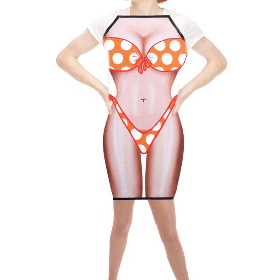 Funny Sexy Apron Kitchen Digital Printed Cooking Barbecue Dinner BBQ Uniform