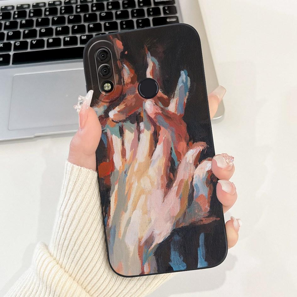 For Tecno Camon 11 Pro Case CF8 Cover Aesthetic Painted Shockproof Silicone Bumper Back Cover For Tecno Camon 11 CF7 CF7k Fundas