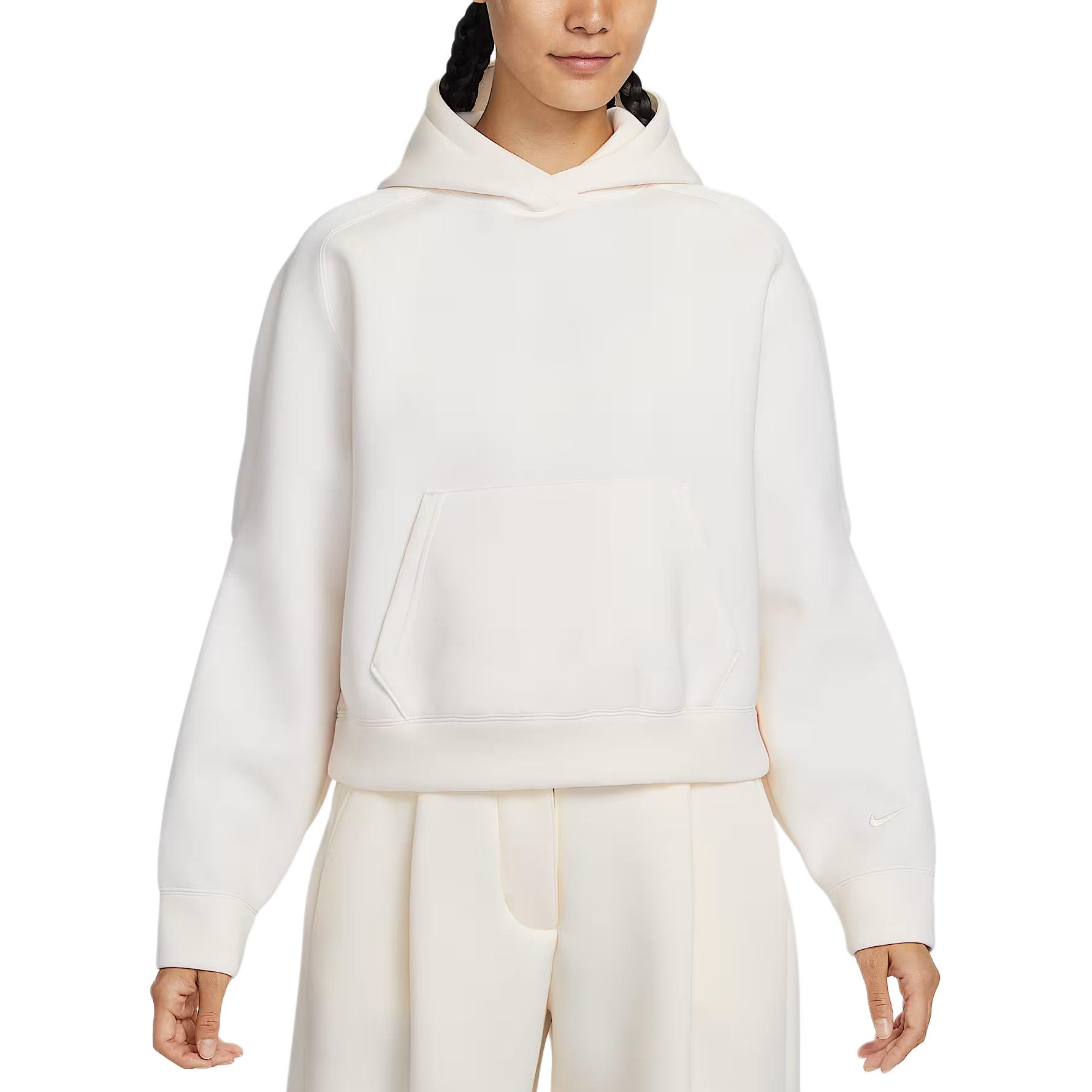 

Nike Sportswear FW25 Oversized Wind Knitted Pullover Hoodie Long Sleeve Sweatshirt Women tops IF0329-103 XL