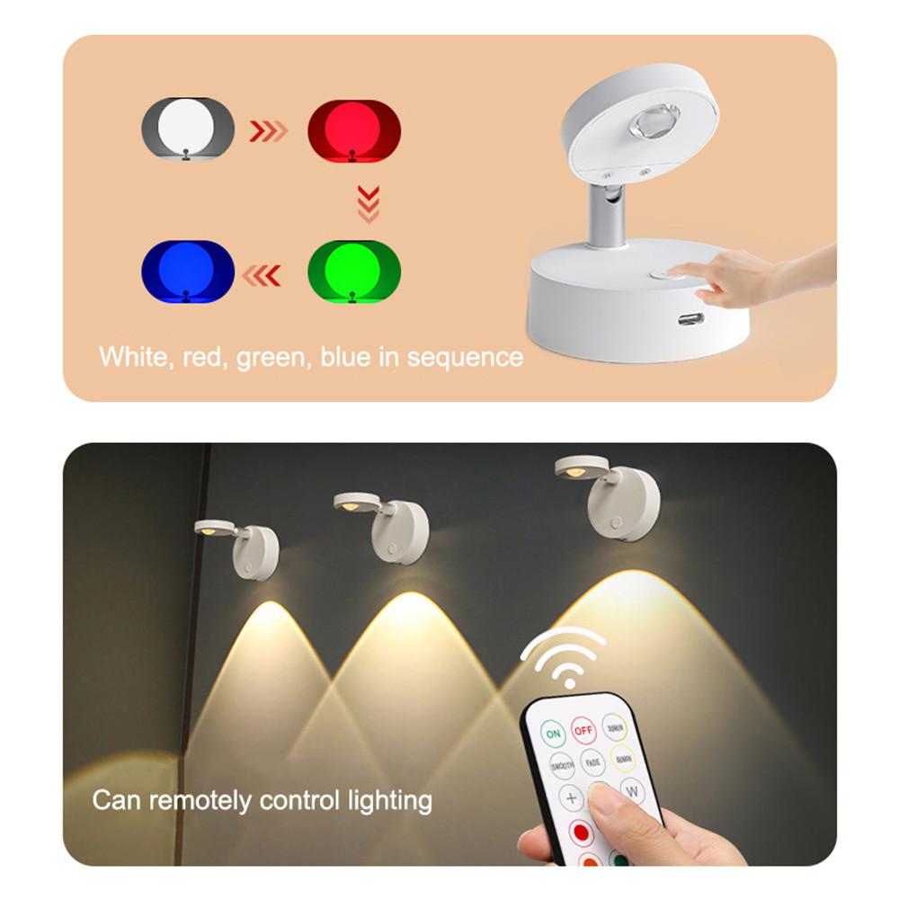 13 Color LED Night Light With Remote Control Wireless USB for Kitchen Bedroom Mural Living Room Wall Lamp Indoor Lighting