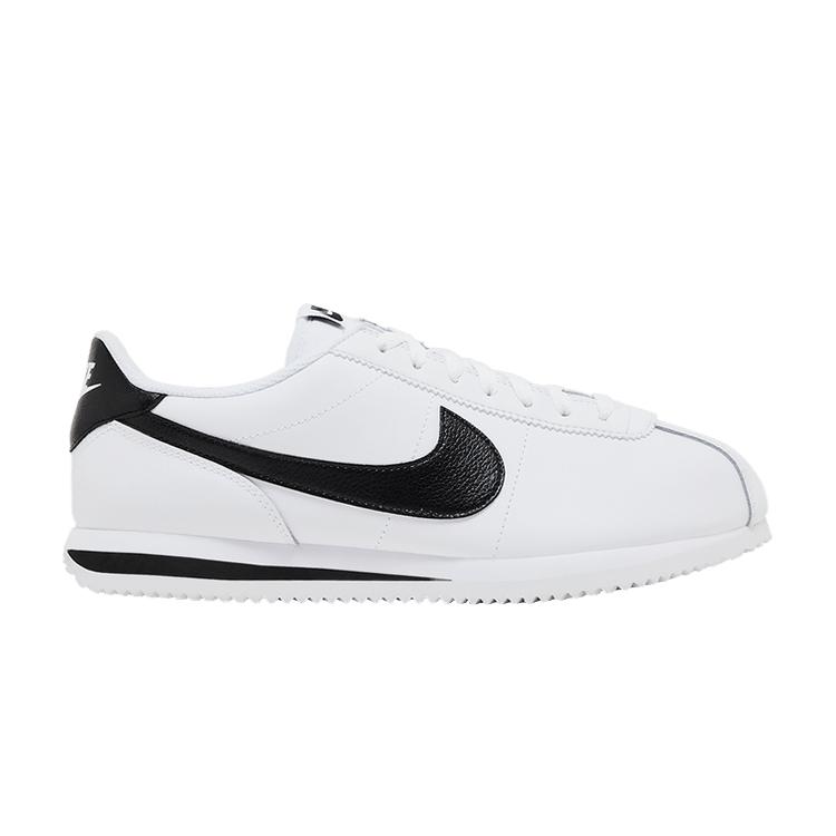 Nike Cortez Кожа Белый Черный (Женский) 37.5