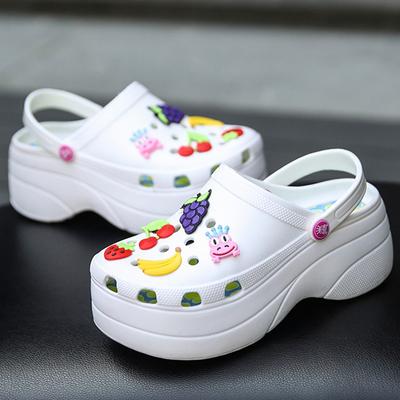 Damen große Größe Damen Sandalen Schuhe erhöhen Loch Schuhe Sommer Strand Sandalen