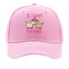 I GOAT YOU BABE VintageStyle Adjustable Baseball Cap with Goat Illustration  Washable Blend Perf Sandwich Baseball Cap
