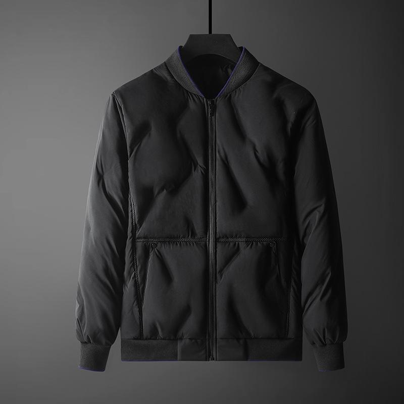 Big Yards of Cotton Clothing Men's Winter Loose Baseball Collar Cotton Fashion Casual Jacket Thickened Couples Paragraph Cotton Jacket Coat