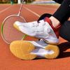 Autumn and Winter New Badminton Sports Shoes Men's Couple Casual Table Tennis Shoes Large Size Rotating Button Training Shoes Women