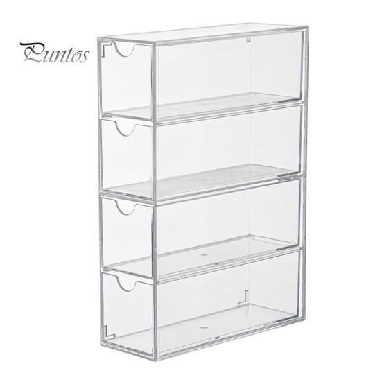 

4 шт. органайзер для хранения очков, большая емкость, пылезащитный прозрачный штабелируемый ящик для хранения солнцезащитных очков с крышкой чистый