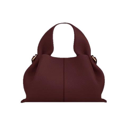 Second Hair Polene Cloud Bag Leather Niche Messenger Dumpling Bag Number Versatile Portable Shoulder Bag