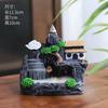 Backflow Incense Holder Waterfall Incense Burner Home Decor Aromatherapy Ornament Cones with Backflow Incense Cones