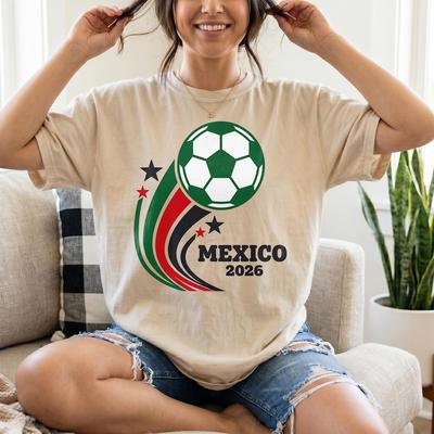 Mexico World Cup 2026 Shirt, Mexico Soccer Fan Tee, FIFA World Cup 26 T-Shirt, Mexico Football Team Gift, World Cup 26 Mexico Fan Gift