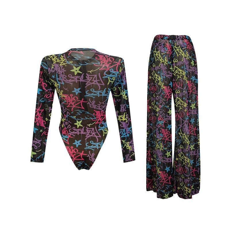 One-piece swimsuit women's two-piece set new swimsuit sun protection