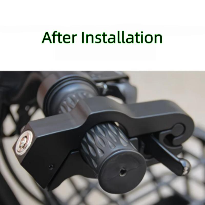 Motorcycle Anti-Theft Handlebar Lock | Solid Brake Handle Lock With Imitating Steal-Proof Pull Rod For Atv, Dirt & Street Bikes