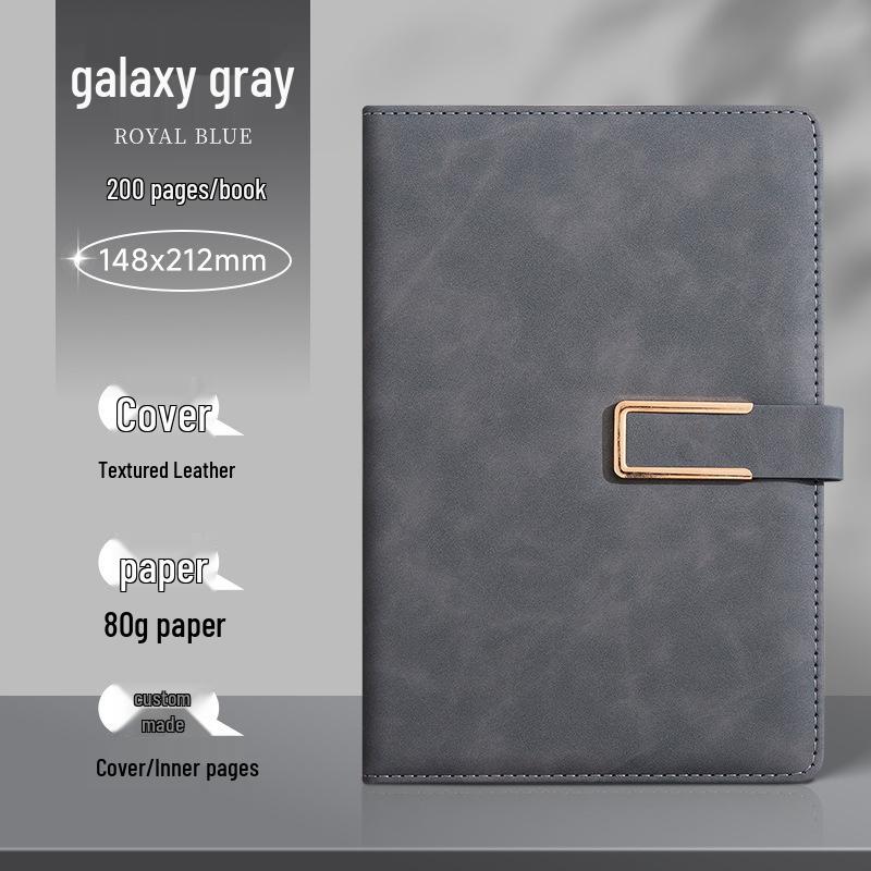 Custom Logo A5/B5 Leather Notebook Gift Set for Office Meetings
