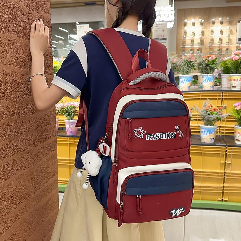 Neuer High School Studentenrucksack Rucksack mit großer Kapazität Freizeit-Reisetasche Junior High School Studentenrucksack Schultasche für Studentinnen
