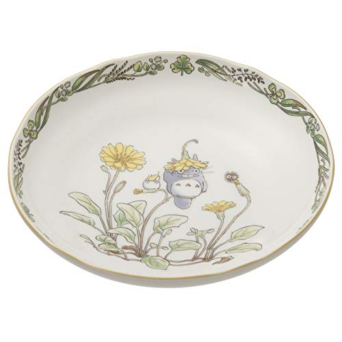 Noritake Deep Plate, 650cc, My Neighbor Totoro Design, Microwave Safe, Bone China, 1 Plate, TT97897/4924-7