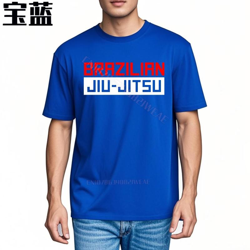 T Shirt Unisex Casual Short Sleeve Shirt Brazilian Jiu Jitsu Text Design Brand Plus Size Tshirt Fashion Lightweight Tee Casual