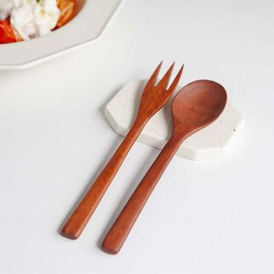 Wood Pasta Spoon Fork