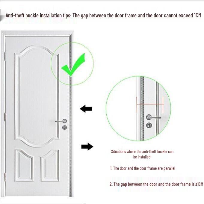 Zinc Alloy Anti-Theft Safety Door Chain with Pin-Type Bolt for Hotel Rooms