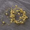 Party & Holiday DIY Decorations Gold Pearl Beads Chain Silver Faux Pearl Pearl Strand Trim 8+3mm Beaded Garland Party Decoration