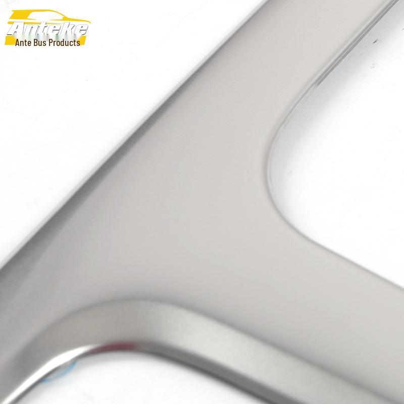 22 GS8 Gear Shift Panel Decor: Stainless Steel Console Cup Holder Frame Accessories