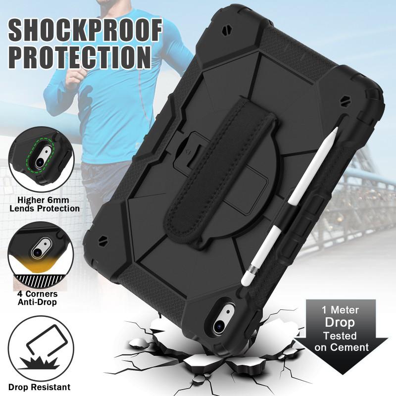 Full Coverage IPad 11th Gen Case With Pen Slot Stand Support Shockproof Silicone Cover 10th 9th Air 4 5 Pro 10.2