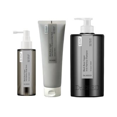 Black Bean Vegan Anti-Hair Loss Line (Shampoo 1000ml · Hair Tonic 150ml · Treatment Hair Pack 250ml) (13 Options)