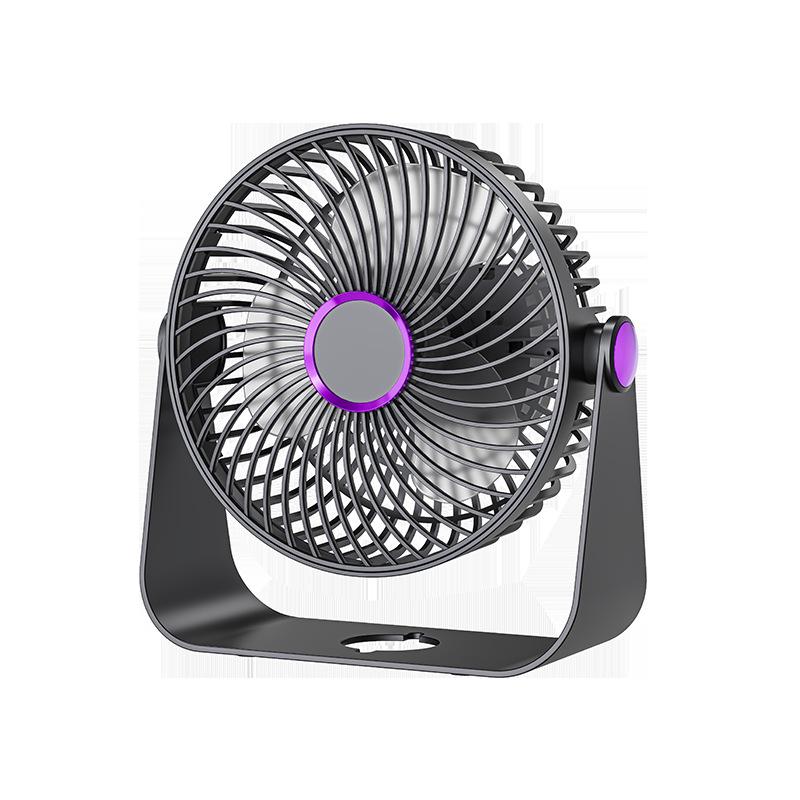 Portable USB Mini Clip Fan with Light for Home, Office, Dorm Rechargeable
