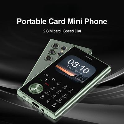 Dual SIM Módní tlačítko Mini mobilní telefon 2G GSM Speed ​​Dial Magic Voice Přenosná funkce Mobilní telefony 3,5 mm port