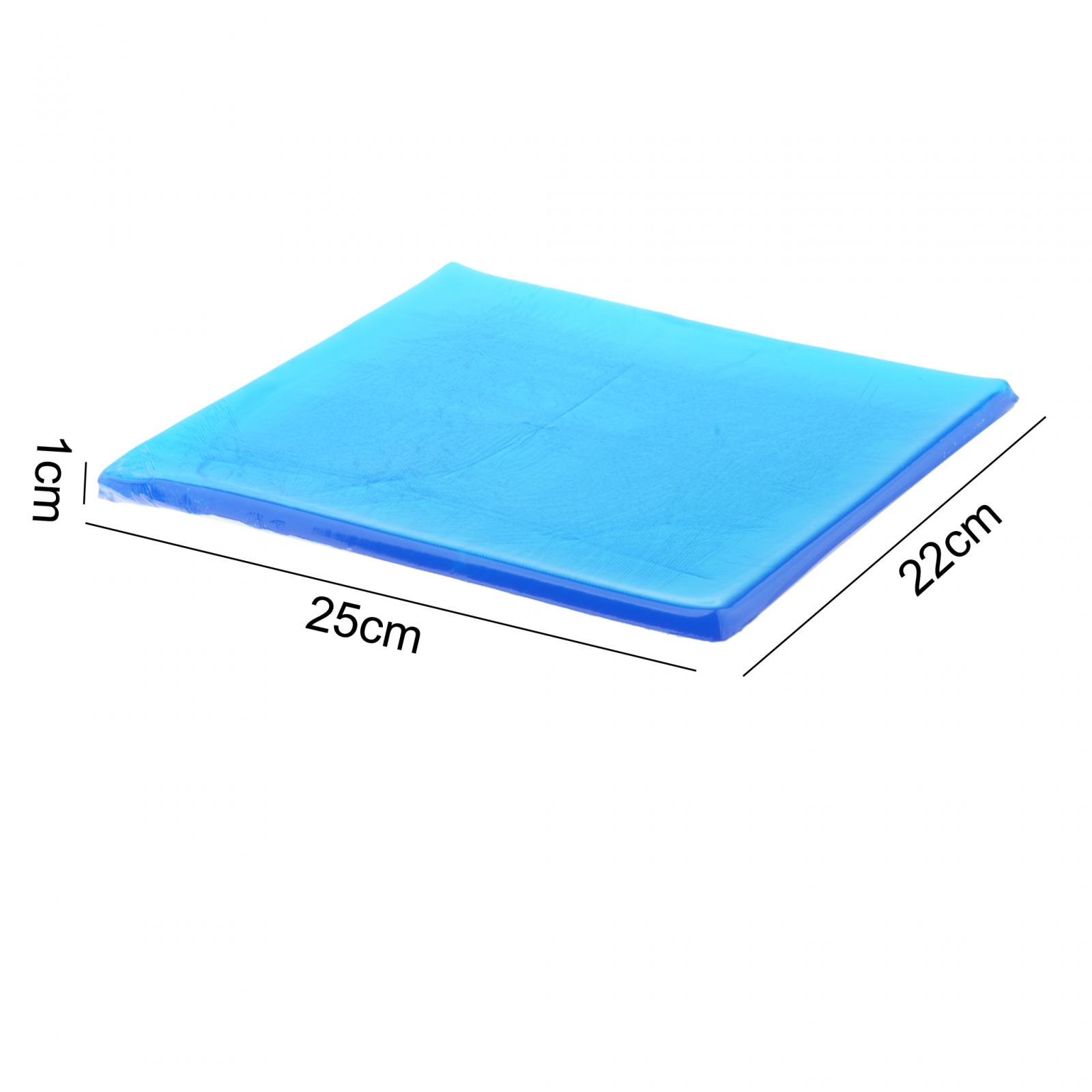 

Motorcycle Seat Gel Pad Blue Shock Absorption Comfortable Mats Cushion Seating Polyurethane Elastic Fiber Cushion 25x25x2cm Blue 22x25x1cm