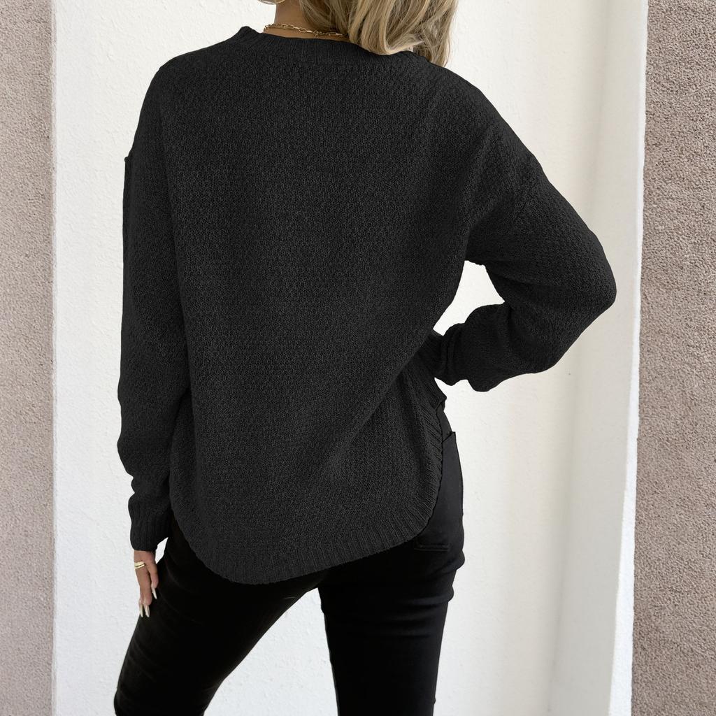 Women's T-Shirt Vintage Floral Print Round Neck Loose Long Sleeve Mid-Length Thumb Leak Top