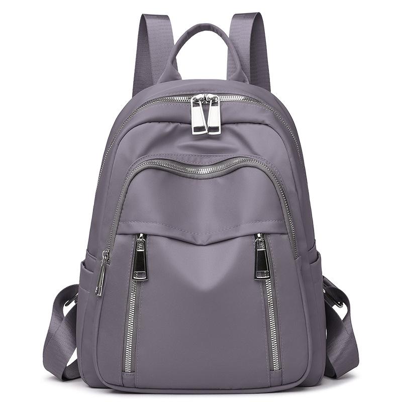 Schoolbag Oxford Cloth Women's Backpack 1011 New Large Capacity Lightweight Casual Backpack Travel Versatile Waterproof Schoolbag Women
