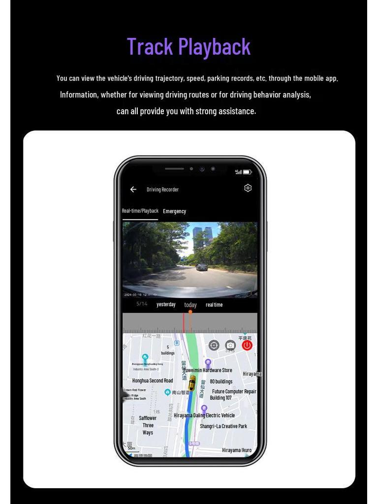 New 2025 4G Dual Recording Dash Cam with GPS Monitoring and Remote Sentry Recorder