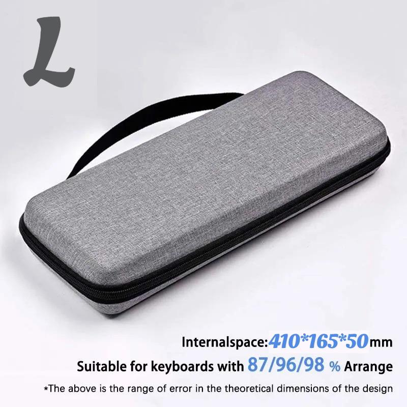1pc Protective Keyboard Carry Case Bag, Thick EVA Shell with Inner Compartment, for LAN Party Commute & Home Storage