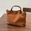 Spring/Summer Women's Genuine Tree Bark Leather Handbag - Vintage Lock Shoulder & Crossbody Bag.