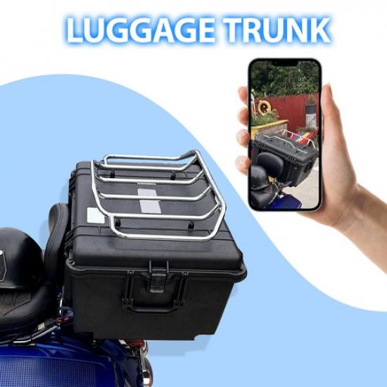 Chrome Tour Luggage Top Rack For Harley  luggage trunk Road King Street Glide