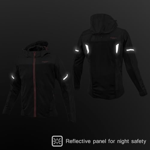 Enigma 2025 Model Motorcycle Mesh Jacket for Spring, Summer, and Fall, 25-003 EN-003 CE Level 2 Protector, Radiance Hoodie, Silver, Size L